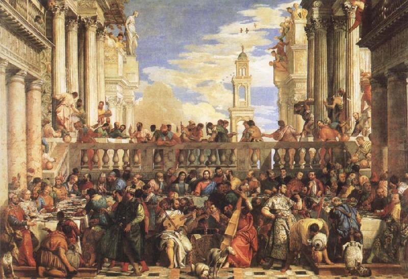 VERONESE (Paolo Caliari) The Wedding Feast at Cana Germany oil painting art